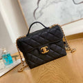 Chanel AS3729 Small Vanity Case Grained Calfskin & Gold-Tone Metal Black - Default Title - View 1