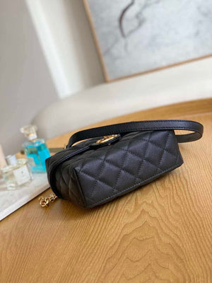 Chanel AS3729 Small Vanity Case Grained Calfskin & Gold-Tone Metal Black - Default Title - View 6