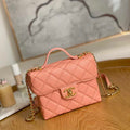 Chanel AS3729 Small Vanity Case Grained Calfskin & Gold-Tone Metal Pink - Default Title - View 1