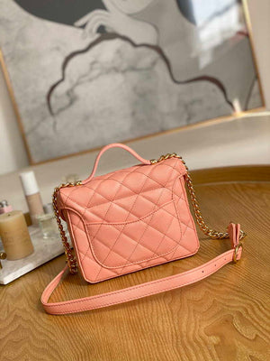 Chanel AS3729 Small Vanity Case Grained Calfskin & Gold-Tone Metal Pink - Default Title - View 3