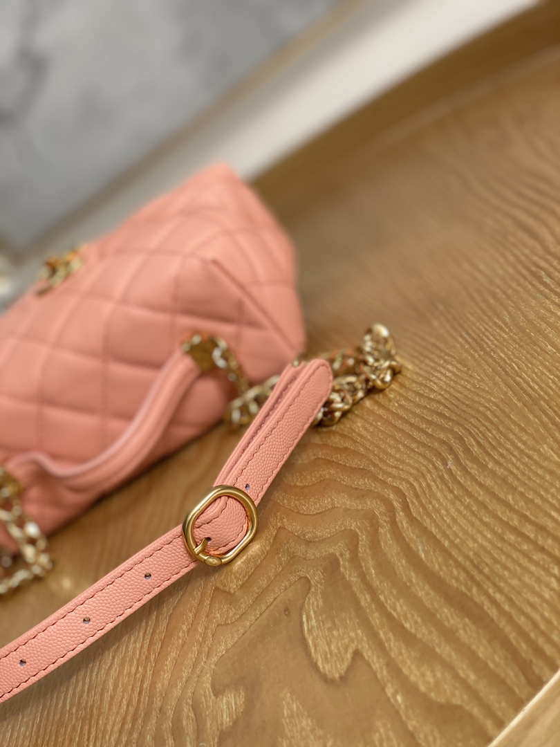 Chanel AS3729 Small Vanity Case Grained Calfskin & Gold-Tone Metal Pink - Default Title - View 5