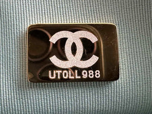 Chanel AS3738 Mini Flap Bag Lambskin Enamel & Gold-Tone Metal Blue - Default Title - View 9