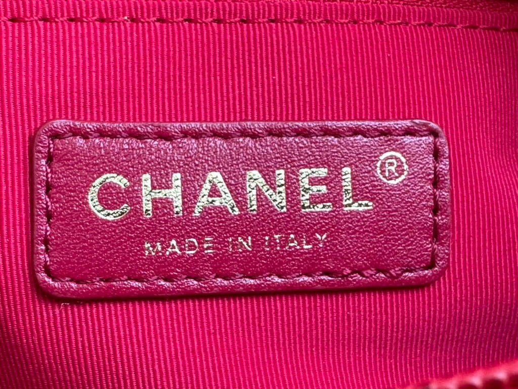 Chanel AS3757 Mini Flap Bag Grained Calfskin & Gold-Tone Metal Red