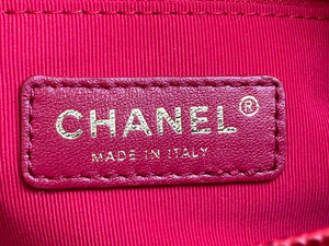 Chanel AS3757 Mini Flap Bag Grained Calfskin & Gold-Tone Metal Red - Default Title - View 8