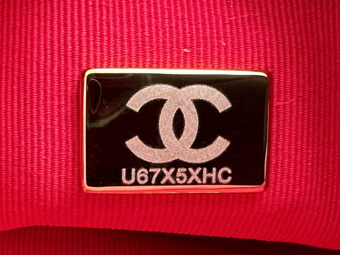 Chanel AS3757 Mini Flap Bag Grained Calfskin & Gold-Tone Metal Red