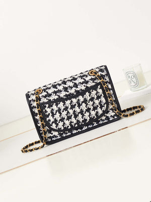 Chanel AS3767 Flap Bag Woven Lambskin Black - Default Title - View 5