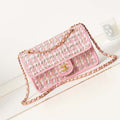 Chanel AS3767 Flap Bag Woven Lambskin Pink - Default Title - View 1