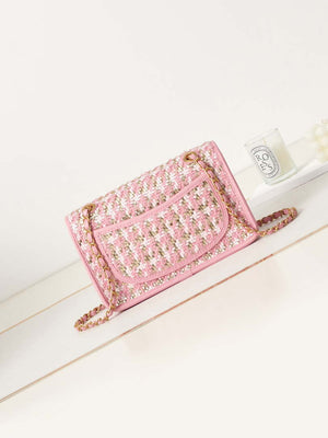 Chanel AS3767 Flap Bag Woven Lambskin Pink - Default Title - View 5