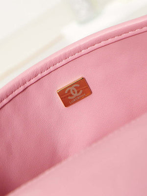 Chanel AS3767 Flap Bag Woven Lambskin Pink - Default Title - View 9
