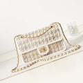 Chanel AS3767 Flap Bag Woven Lambskin White - Default Title - View 1