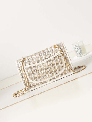 Chanel AS3767 Flap Bag Woven Lambskin White - Default Title - View 5