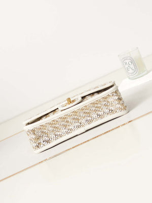 Chanel AS3767 Flap Bag Woven Lambskin White - Default Title - View 6