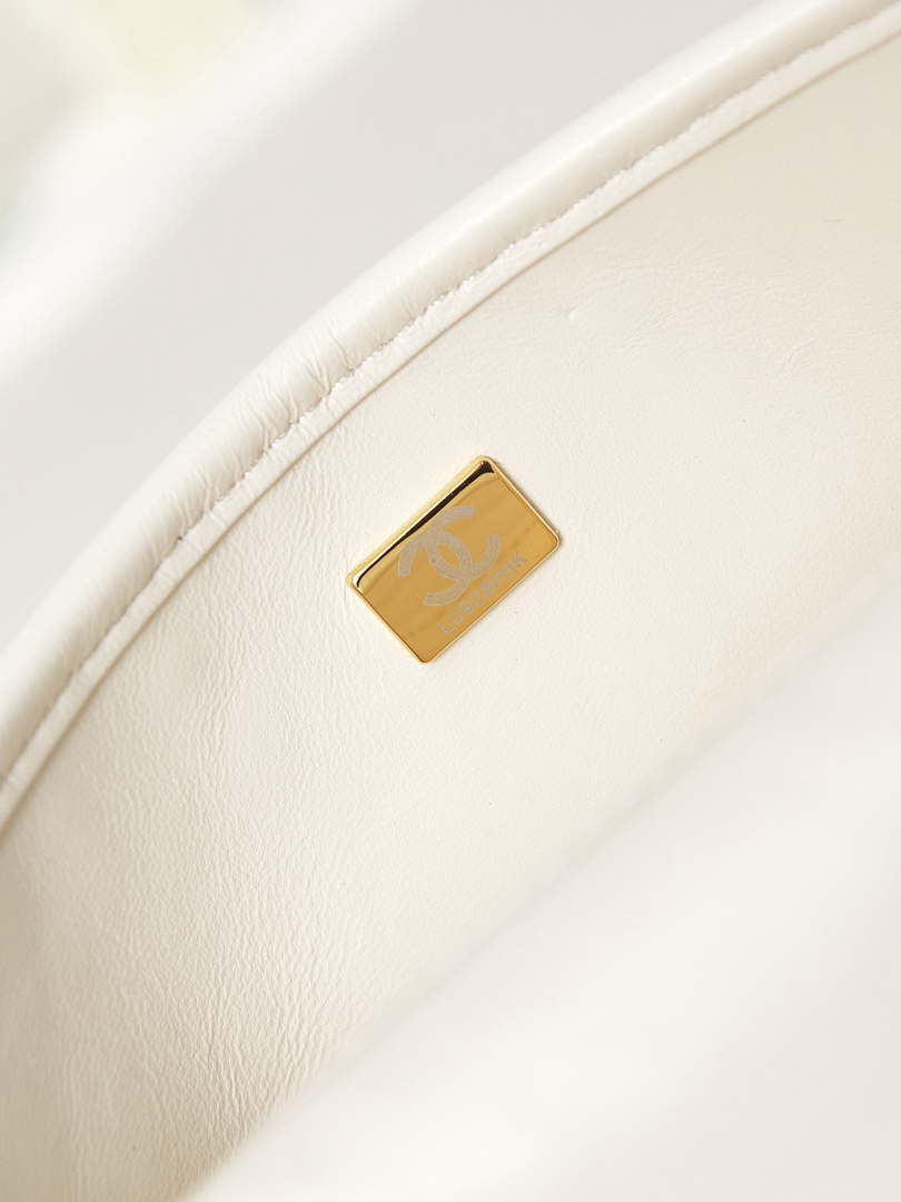 Chanel AS3767 Flap Bag Woven Lambskin White