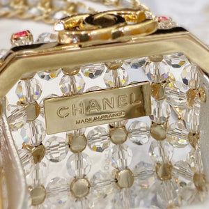 Chanel AS3769 MINI EVENING Bag Imitation Pearls gemstone White & Multicolor - Default Title - View 9