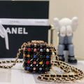 Chanel AS3769 MINI EVENING Bag Imitation Pearls Black & Multicolor - Default Title - View 1