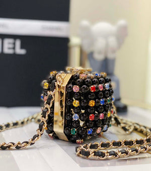 Chanel AS3769 MINI EVENING Bag Imitation Pearls Black & Multicolor - Default Title - View 4