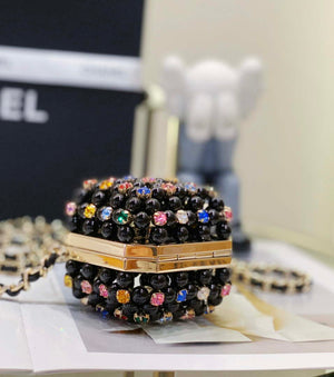 Chanel AS3769 MINI EVENING Bag Imitation Pearls Black & Multicolor - Default Title - View 5
