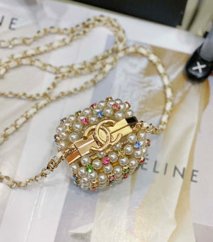 Chanel AS3769 MINI EVENING Bag Imitation Pearls & Gold-Tone Metal White & Multicolor - Default Title - View 7