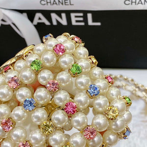 Chanel AS3769 MINI EVENING Bag Imitation Pearls & Gold-Tone Metal White & Multicolor - Default Title - View 8