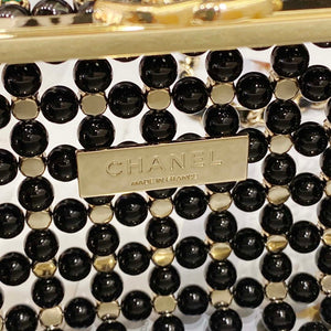 Chanel AS3771 EVENING Bag Glass Pearls & Gold-Tone Metal Black & Multicolor - Default Title - View 8