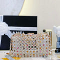 Chanel AS3771 EVENING Bag Glass Pearls & Gold-Tone Metal Transparent & Multicolor - Default Title - View 1