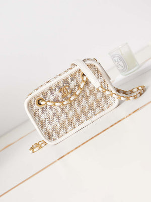 Chanel AS3771 evening Bag Imitation Pearls & Gold-Tone Metal Transparent & Multicolour - Default Title - View 9