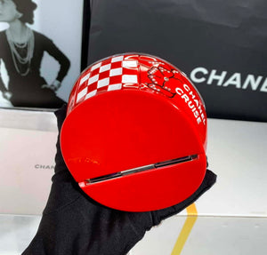 Chanel AS3774 Evening Helmet Minaudiere Resin Strass Red and White - Default Title - View 7