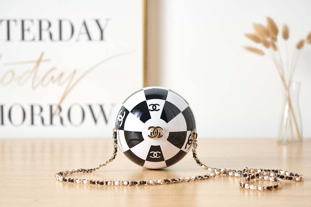 Chanel AS3716 Evening Sphere Minaudiere Resin Enamel & Gold-Tone Metal