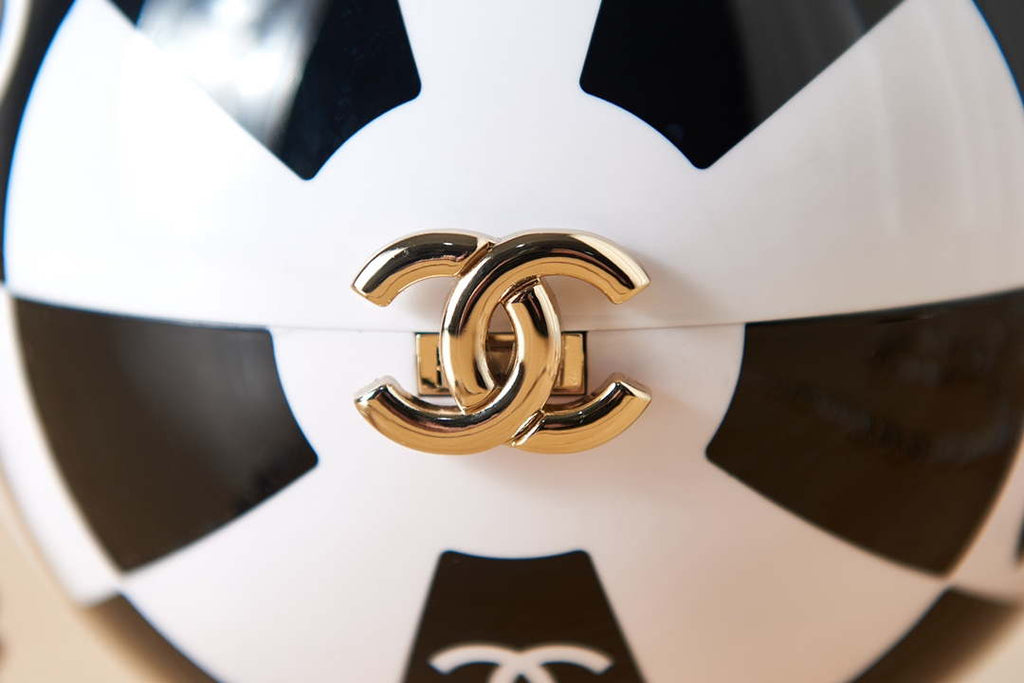Chanel AS3716 Evening Sphere Minaudiere Resin Enamel & Gold-Tone Metal
