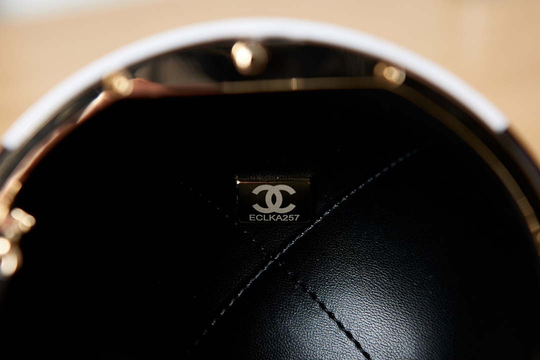 Chanel AS3716 Evening Sphere Minaudiere Resin Enamel & Gold-Tone Metal