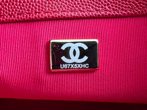 Chanel AS3777 Flap Bag Grained Calfskin & Gold-Tone Metal Red - Default Title - View 9