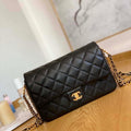Chanel AS3777 Flap Bag Lambskin & Gold-Tone Metal Black - Default Title - View 1