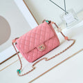 Chanel AS3783 Small Flap Bag 23P Lambskin Gold-Tone Metal 18.5 cm Pink - Default Title - View 1