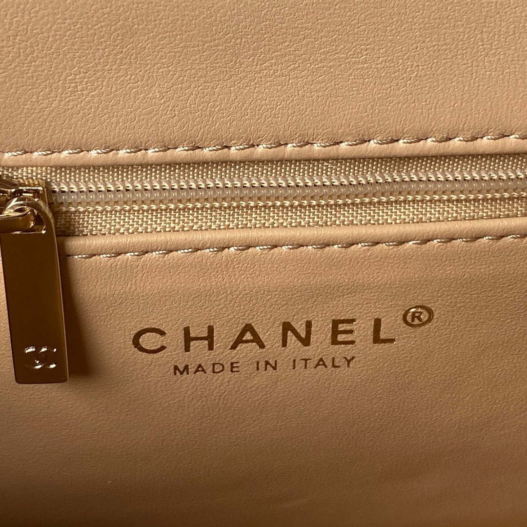 Chanel AS3791 Flap Bag Lambskin Apricot - Default Title - View 7