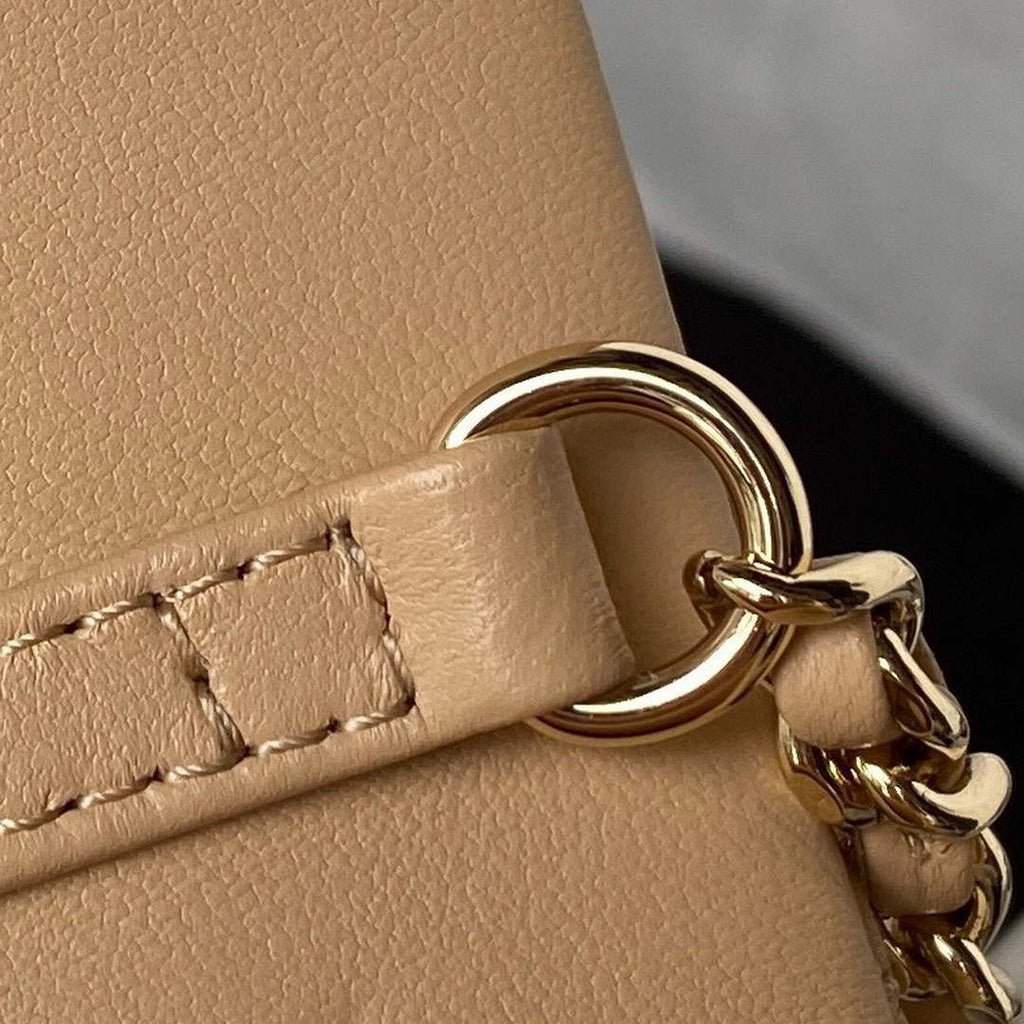 Chanel AS3791 Flap Bag Lambskin Apricot