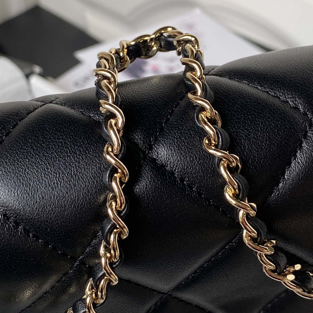 Chanel AS3791 Flap Bag Lambskin Black - Default Title - View 4