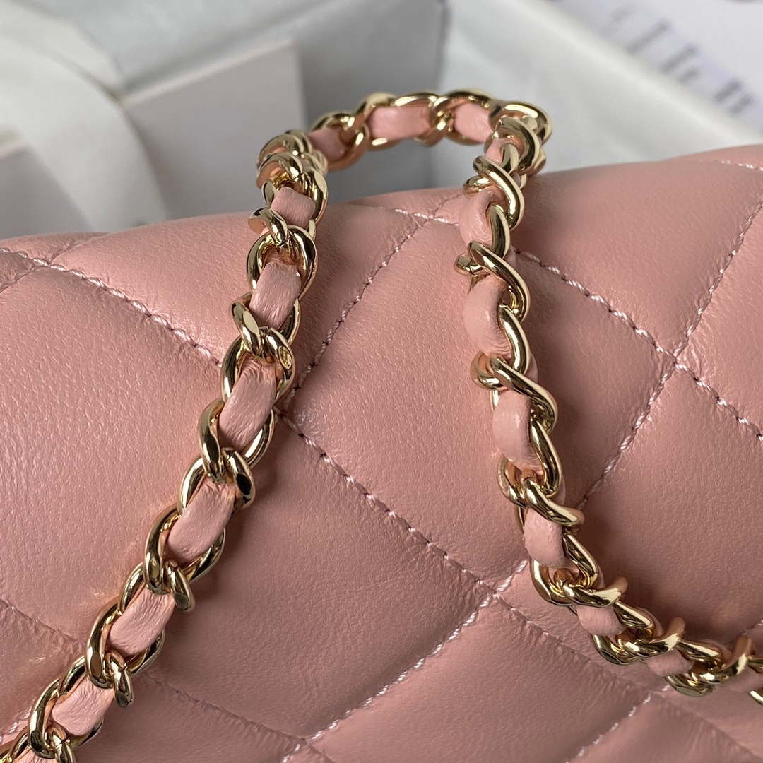 Chanel AS3791 Flap Bag Lambskin Pink - Default Title - View 4