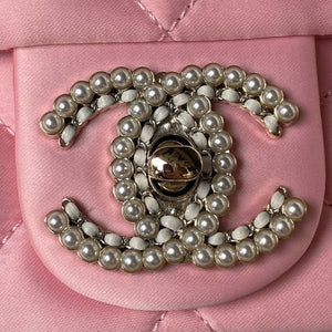 Chanel AS3791 Flap Bag Velvet and Lambskin Pink - Default Title - View 3