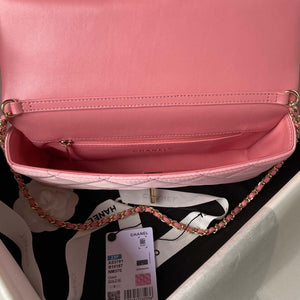Chanel AS3791 Flap Bag Velvet and Lambskin Pink - Default Title - View 6