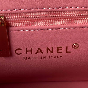 Chanel AS3791 Flap Bag Velvet and Lambskin Pink - Default Title - View 7
