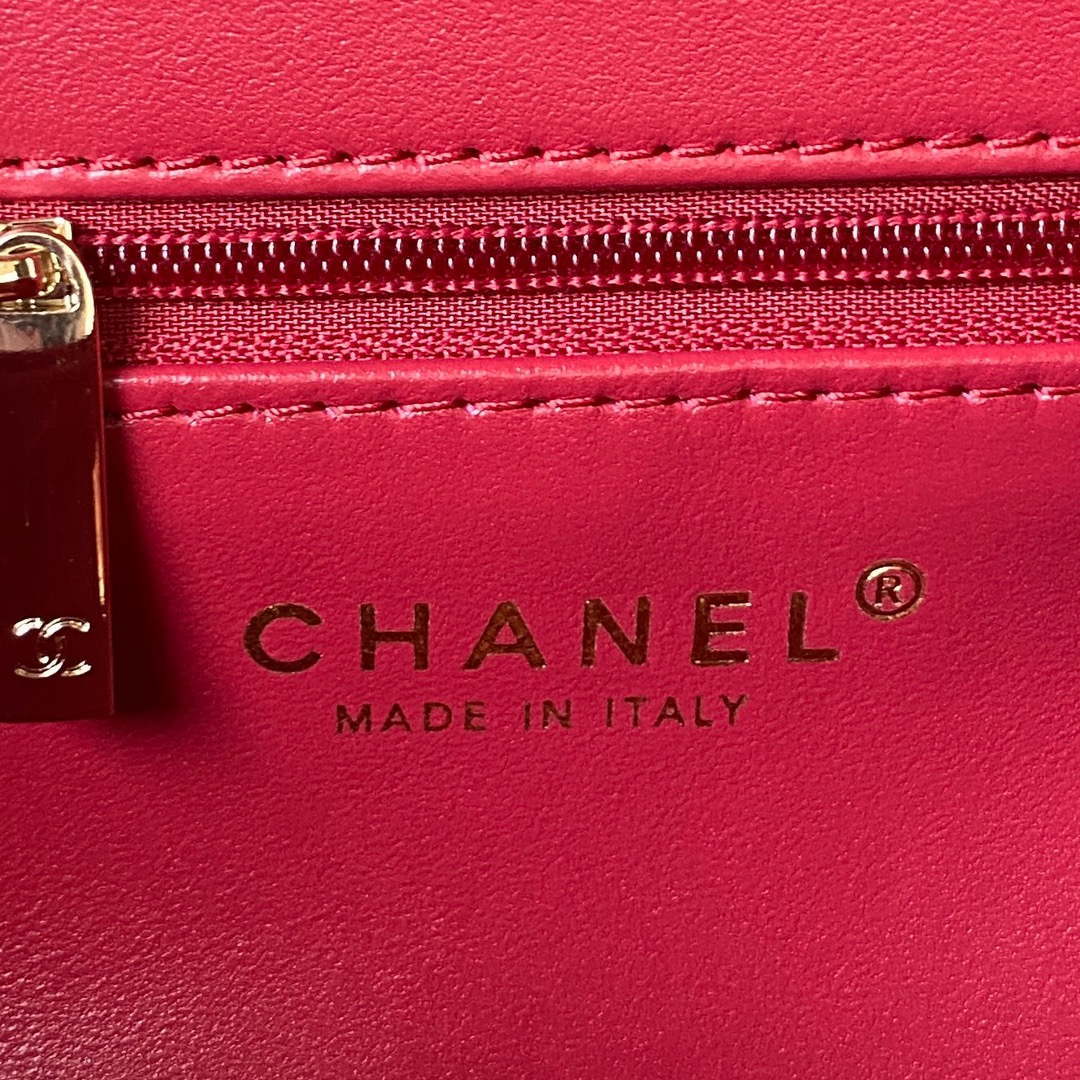 Chanel AS3791 Flap Bag Velvet and Lambskin Red - Default Title - View 8