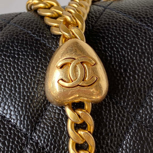 Chanel AS3828 Mini Flap Chain Bag Black Calfskin Gold - Default Title - View 4