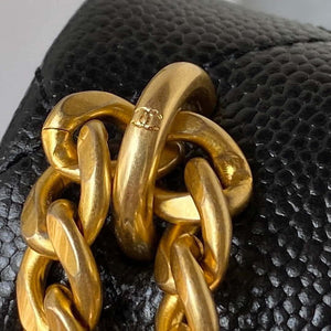 Chanel AS3828 Mini Flap Chain Bag Black Calfskin Gold - Default Title - View 6