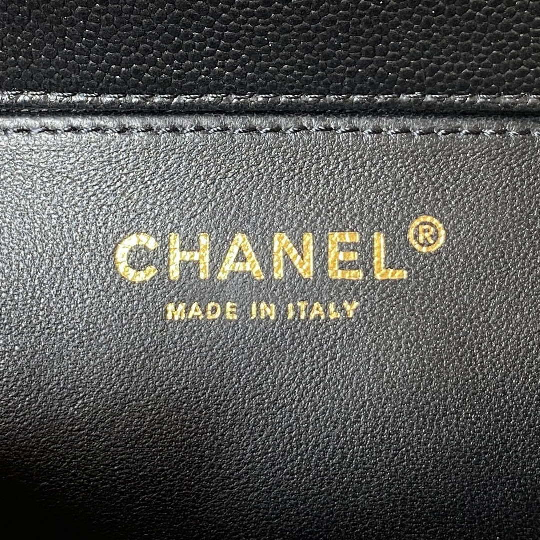 Chanel AS3828 Mini Flap Chain Bag Black Calfskin Gold - Default Title - View 8