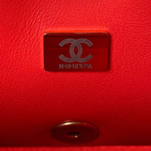 Chanel AS3828 Mini Flap Chain Bag Red Calfskin Gold - Default Title - View 9