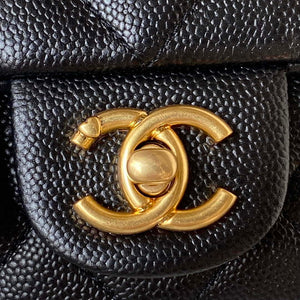 Chanel AS3829 Mini Flap Chain Bag Black Calfskin Gold - Default Title - View 3