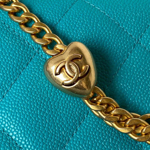 Chanel AS3921 Flap Chain Bag Blue Calfskin Gold - Default Title - View 6