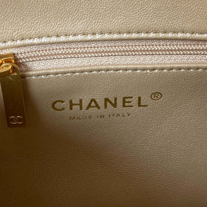 Chanel AS3829 Mini Flap Chain Bag Gold Lambskin Gold - Default Title - View 7