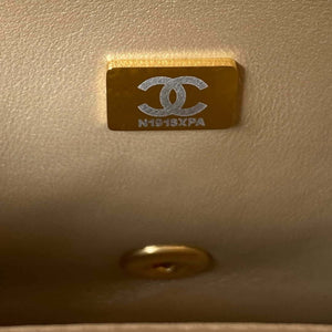 Chanel AS3829 Mini Flap Chain Bag Gold Lambskin Gold - Default Title - View 8