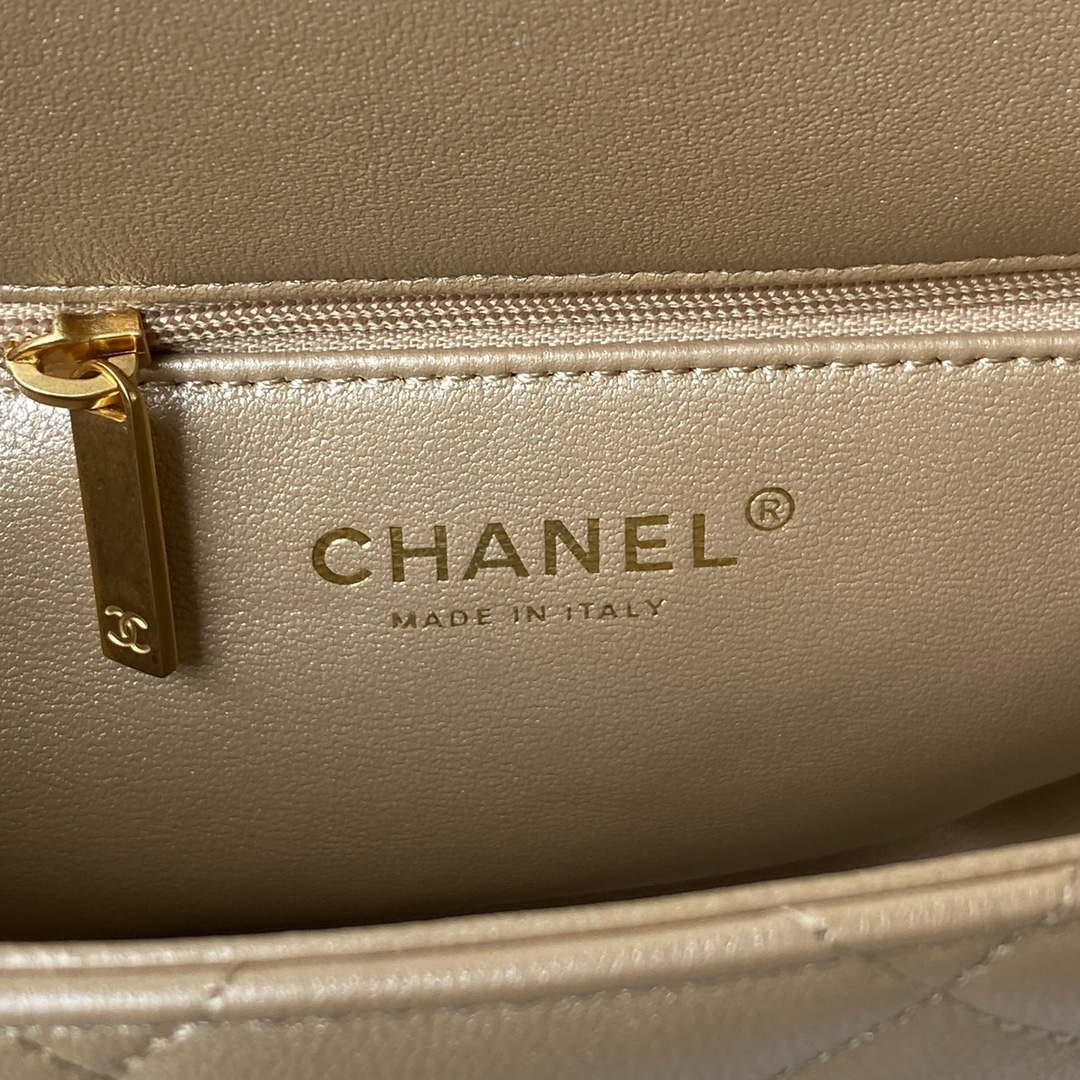Chanel AS3921 Flap Chain Bag Gold Lambskin Gold - Default Title - View 8